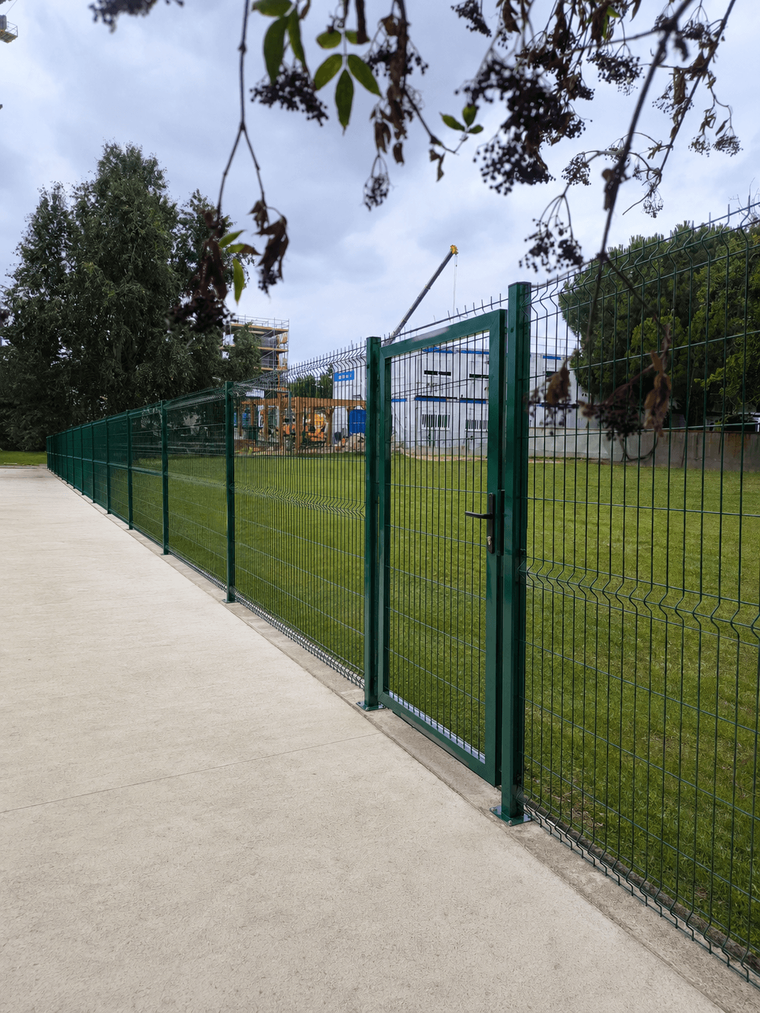 Nouvelle clôture du champ